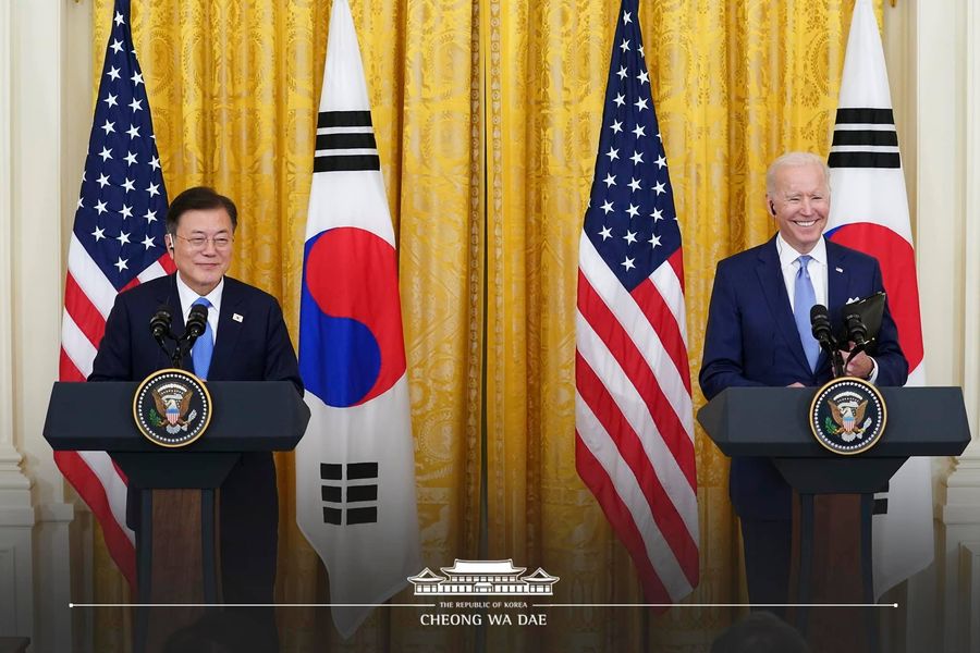 This image has an empty alt attribute; its file name is 한미-정상-공동성명.jpg