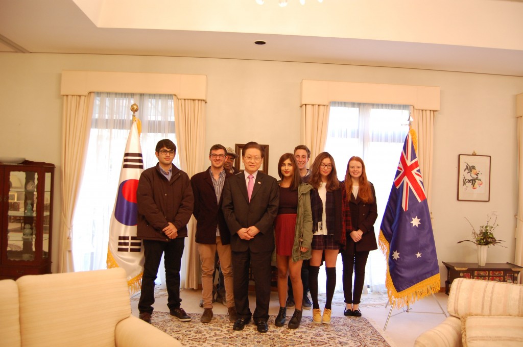 ANU 학생 동호회(International Relation Society) 대사관방문 행사 개최