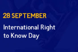 국제기념일 – 9월 28일, 국제 알 권리의 날 (International Right to Know Day)