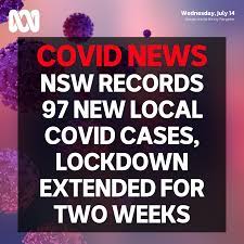 ABC Perth - #BREAKING: The Greater Sydney lockdown has been extended for at least two weeks after NSW recorded 97 new COVID-19 cases. Send some love to those in Sydney ❤️👇 The