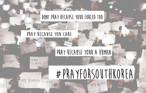 해외에서도 세월호 여객선 참사 기도로 동참, Pray for South Korea