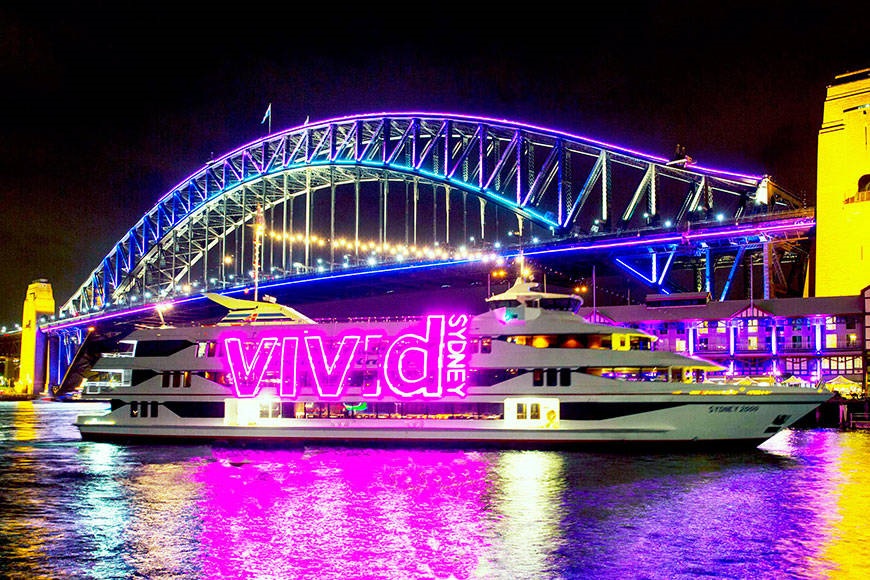 2022 비비드 시드니 (Vivid Sydney), 5월 27일 ~ 6월 18일 개최 – 조명설치와 영사작품, 시드니 곳곳에 위치