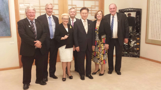 김봉현 대사, Bishop 하원의장 초청 만찬 간담회 가져