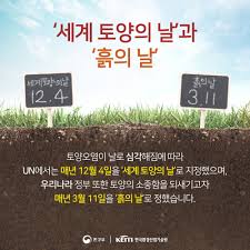 한국 환경부, ‘세계 토양의 날’ 기념식 개최 – ‘미래가 토양을 만났을 때’ 슬로건으로