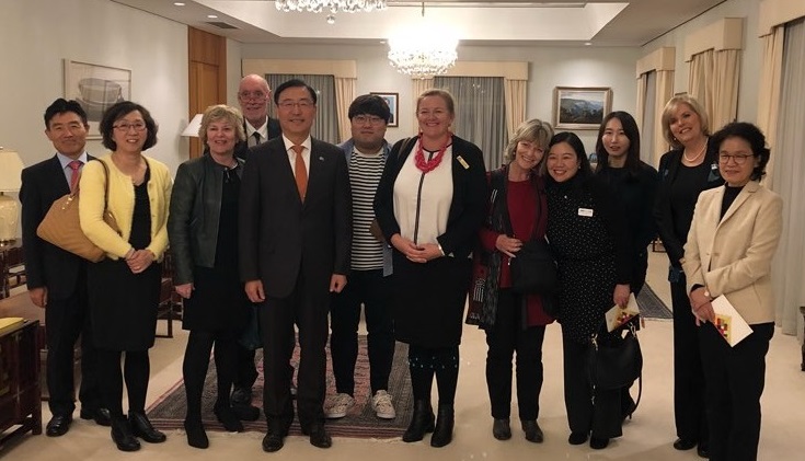 이백순 대사, 캔버라 한국어 개설학교 교장 및 교사 초청 만찬 간담회 개최 / 호주 국립대 Global Summer Program 대학생과의 간담회
