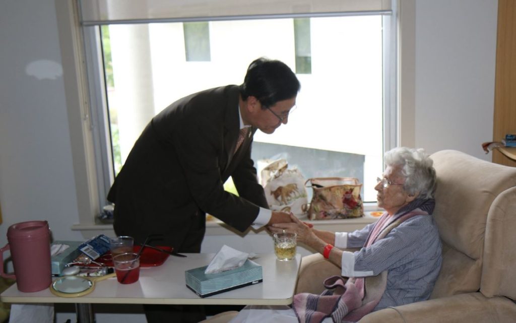 이백순 대사, 한국전 참전용사 가족 방문