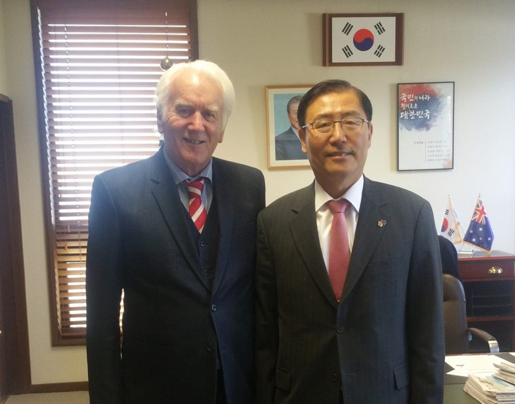 이백순 대사, 타즈마니아주 명예영사 접견 / 맥쿼리 그룹 최고재무관리자(CFO) 면담